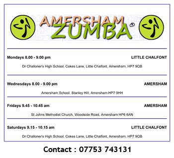 For zumba classes click on the image.