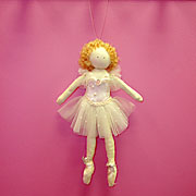 Ballerina dolls for dancers and little girls alike can be hung up in a girls bedroom.