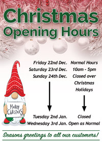 The 2023 Christmas Holiday Hours are here for Dancers Boutique.
