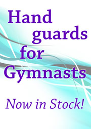Hand guards (also known as palm guards) for Gymnasts and gymnastic classes are now in stock at Dancers Boutique, phone 01494727211 to order yours today.