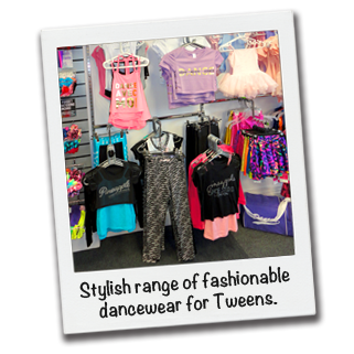 Dancers Boutique has a huge range of Dancewear for Tweens including Pineapple tops and dancewear, Bloch leotards and dancewear and lots of bright colours.