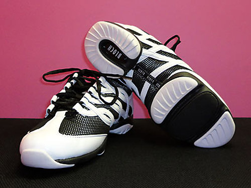 The new Bloch Flash dance trainer in white, ready for zumba and available at Dancers Boutique.